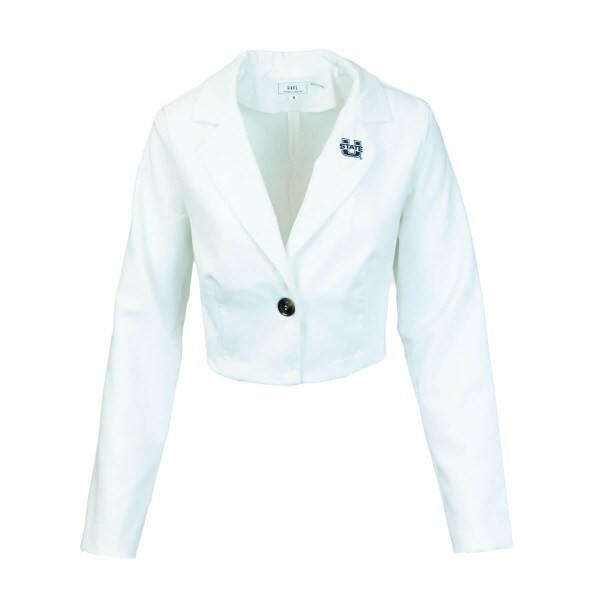 Women's Cropped Button U-State Dress Jacket